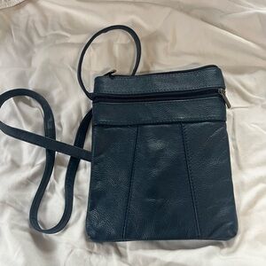 Stylish Black and Blue Crossbody Bag